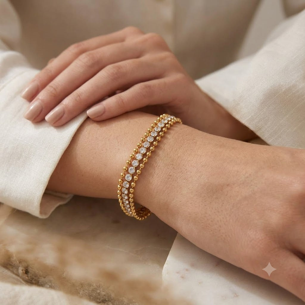 Lumina Triple Layered Tennis Bracelet
