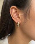 Sparkling Rhinestones Zirconia Huggies