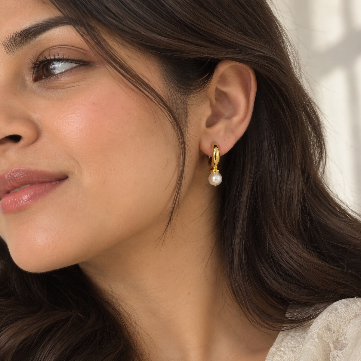 Pearl Hoops