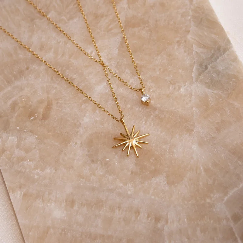 Tiny Sun Layered Necklace