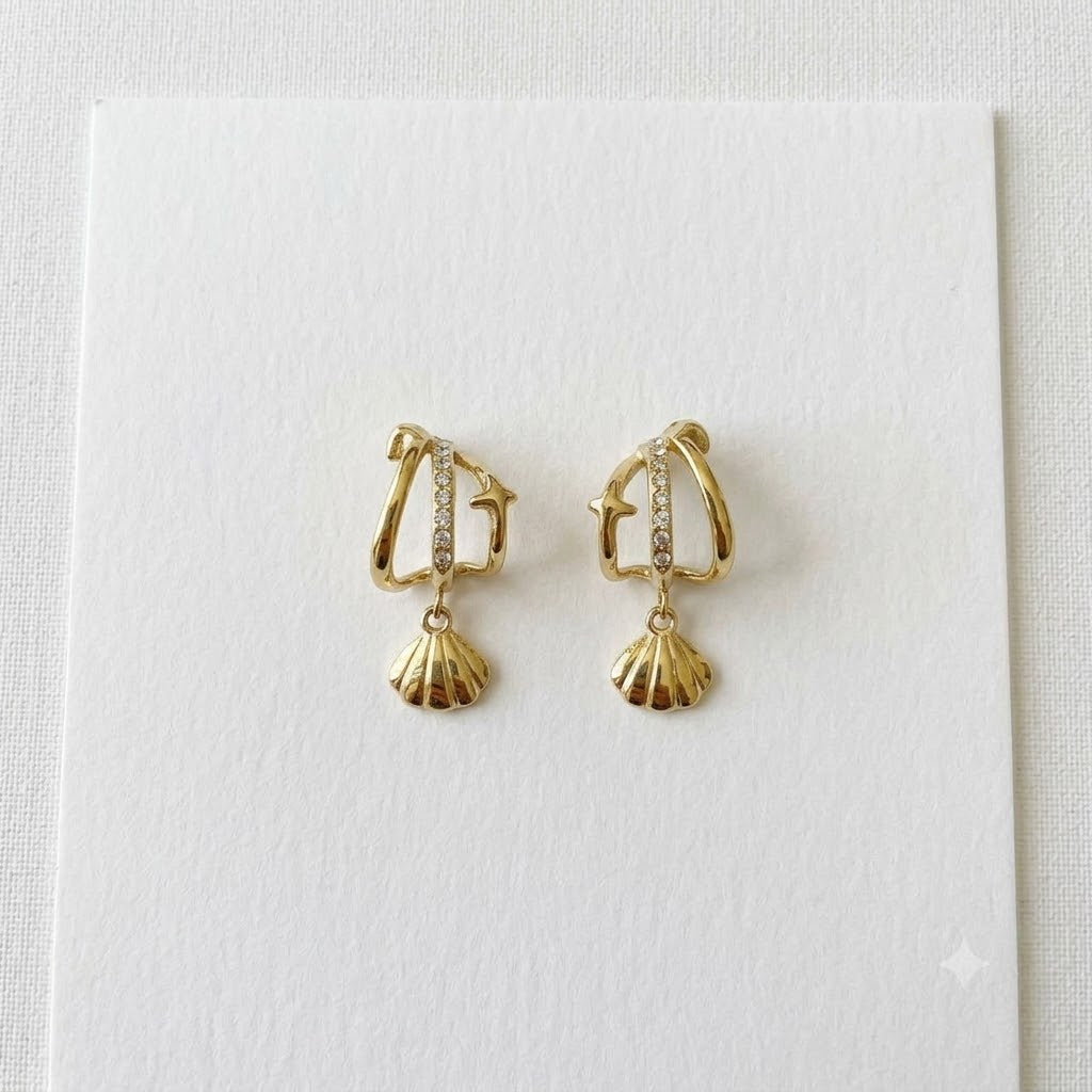 Tira Shell Drop Earrings