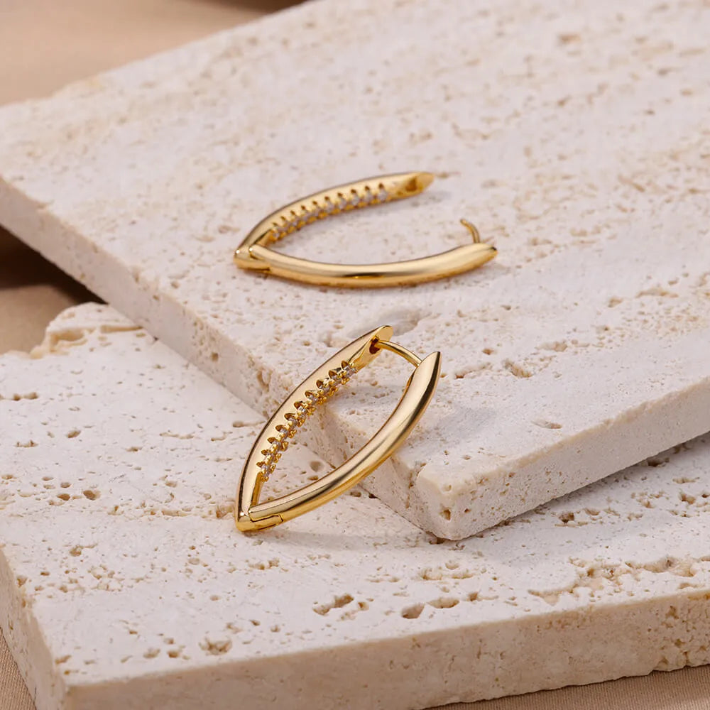 Devil's Eye Zirconia Hoops