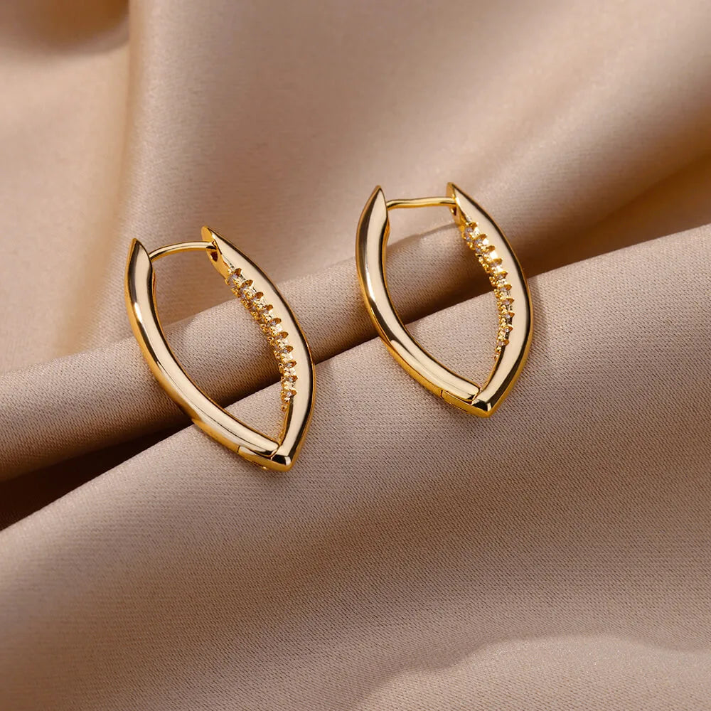 Devil's Eye Zirconia Hoops