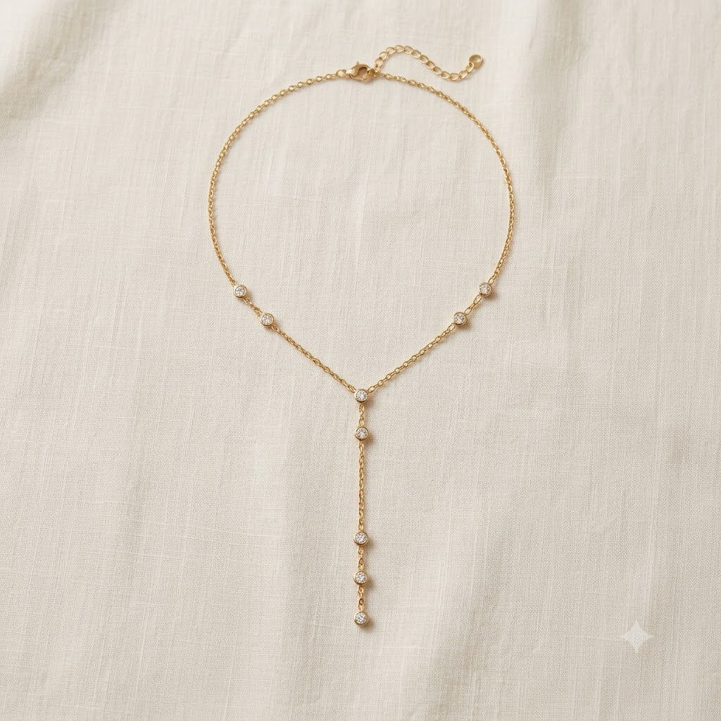 Whispering Dewdrop Y-Necklace