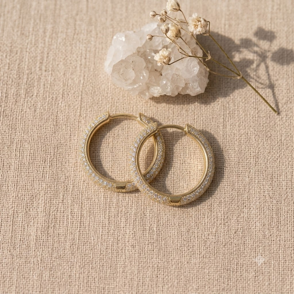 Gia Diamond Hoops