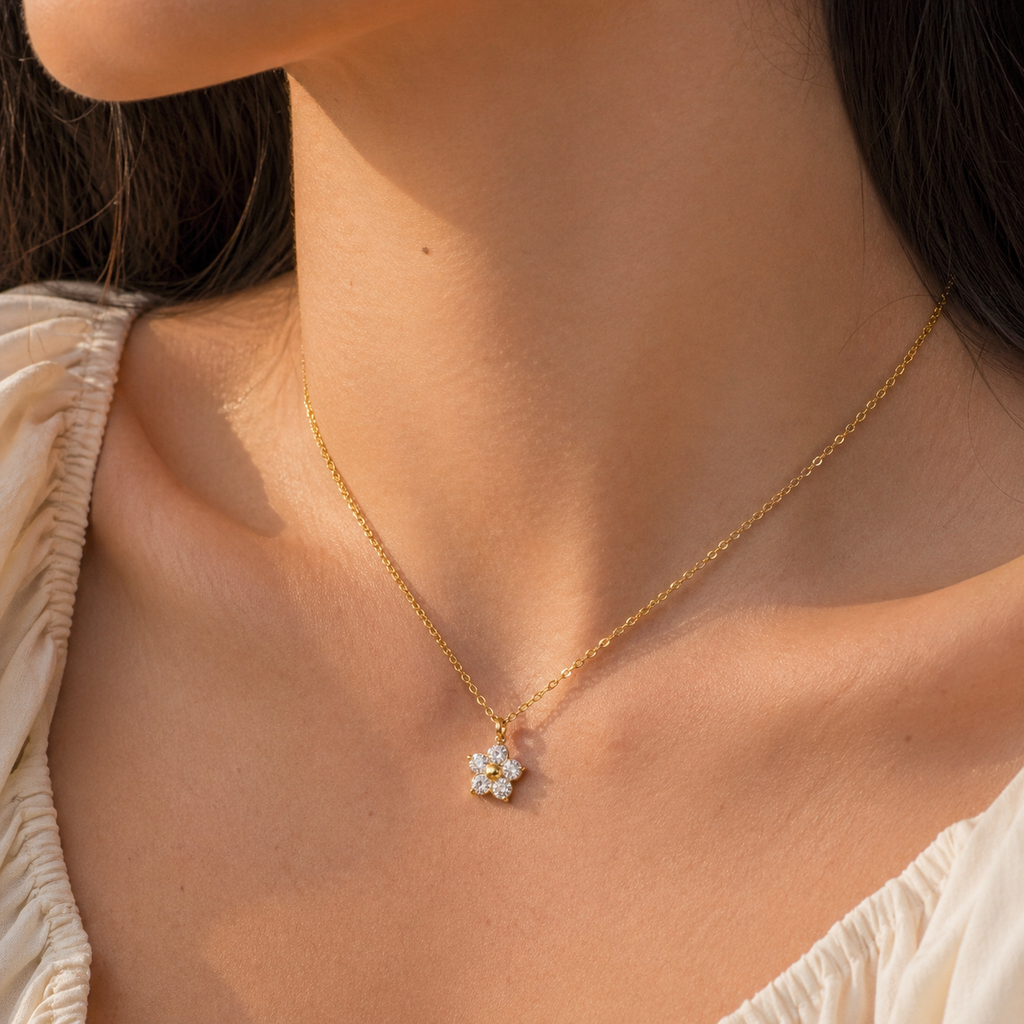 Dainty Daisy Necklace