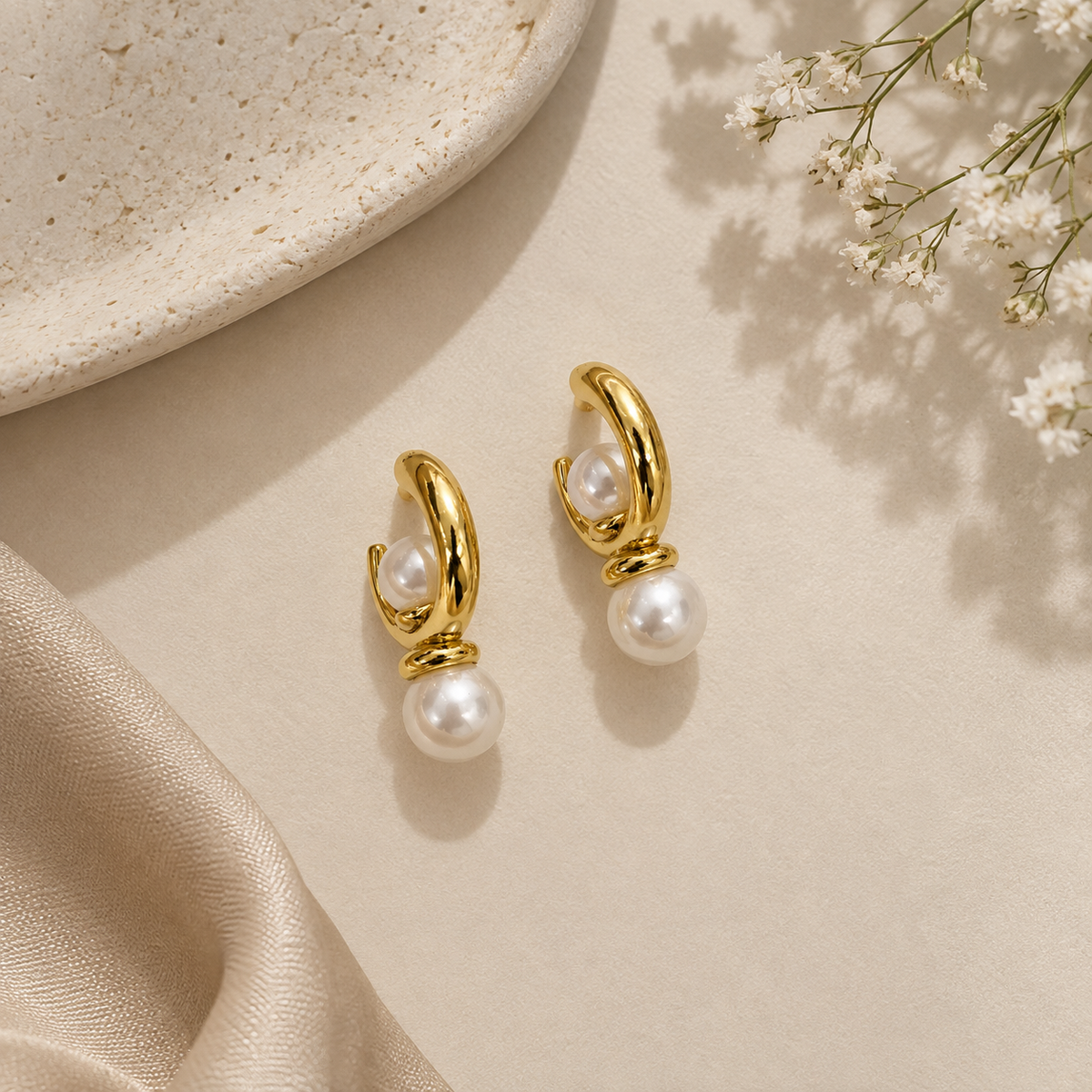 Pearl Hoops