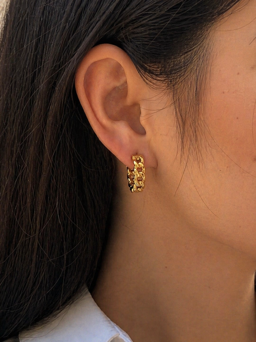 Geometric Textured Zirconia Hoops