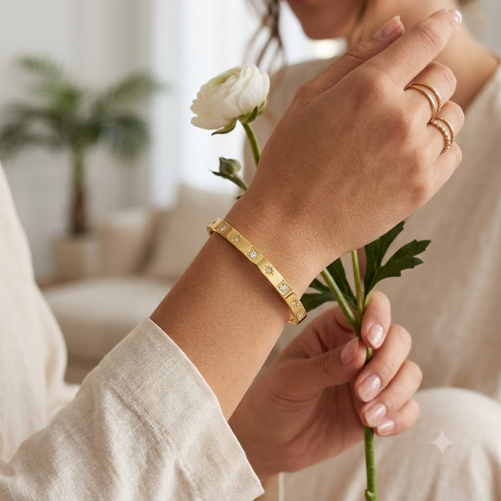 Star Beaded Bangle
