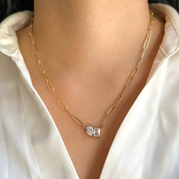 Twin Spark Necklace