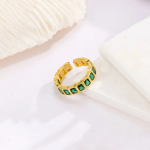 Emerald Band Ring