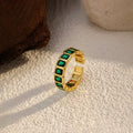Emerald Band Ring