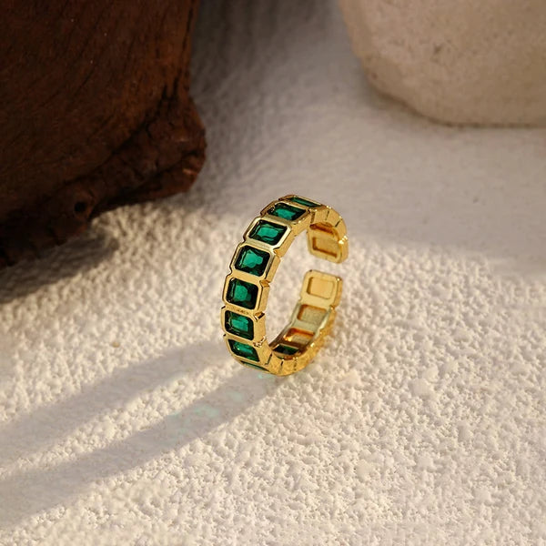 Emerald Band Ring