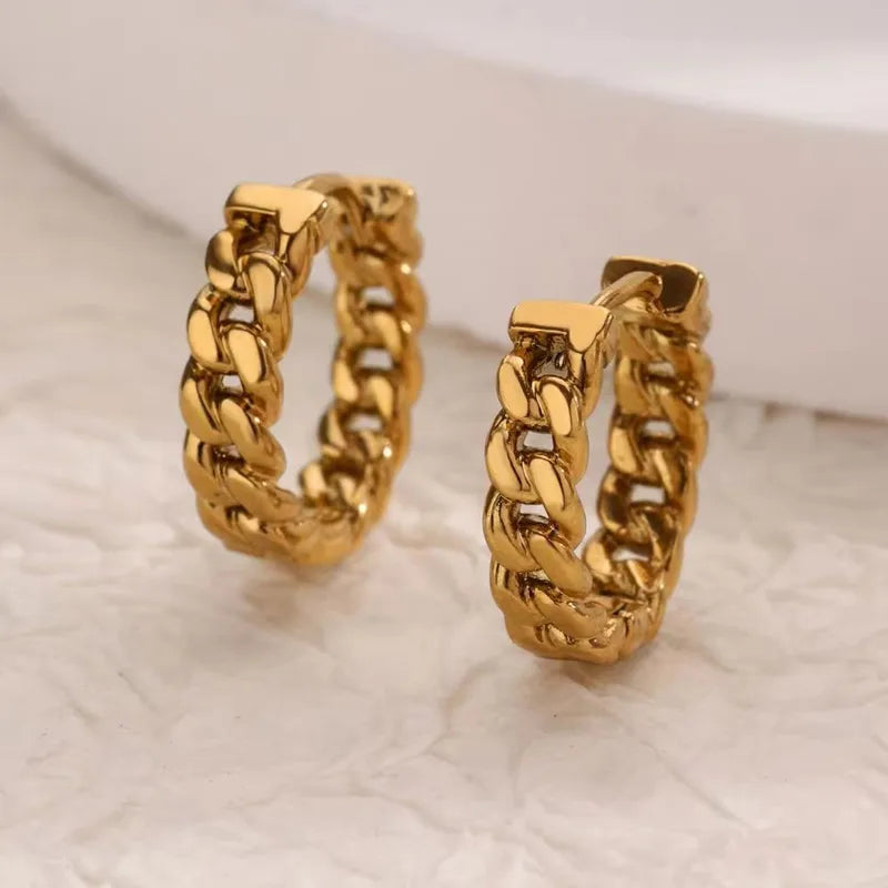 Geometric Textured Zirconia Hoops