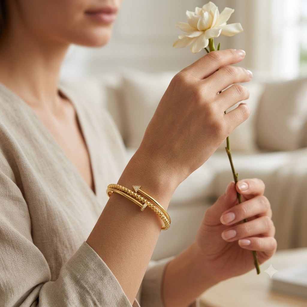 Golden Arrow Wrap Bangle