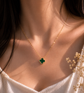 Emerald Clover Necklace