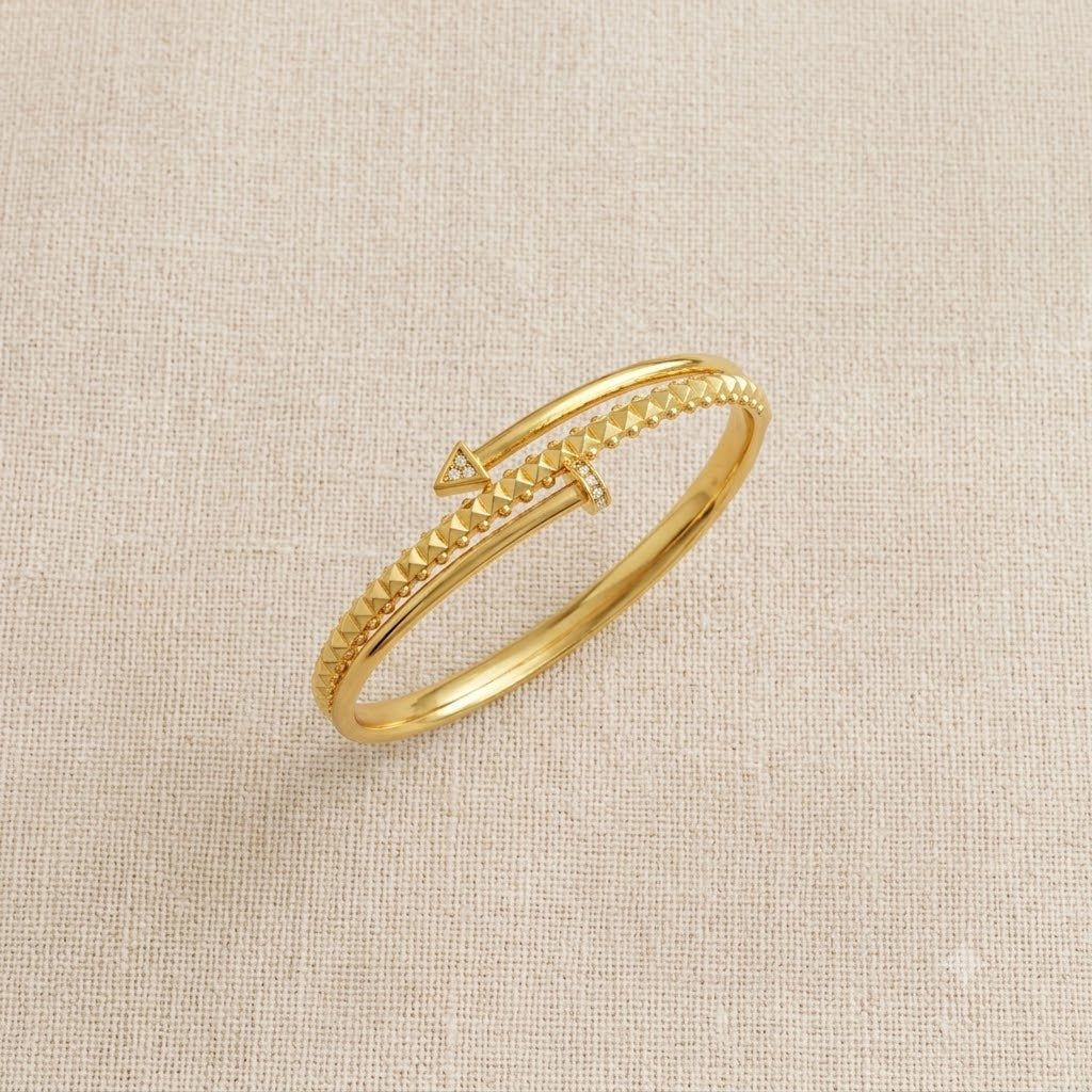 Golden Arrow Wrap Bangle
