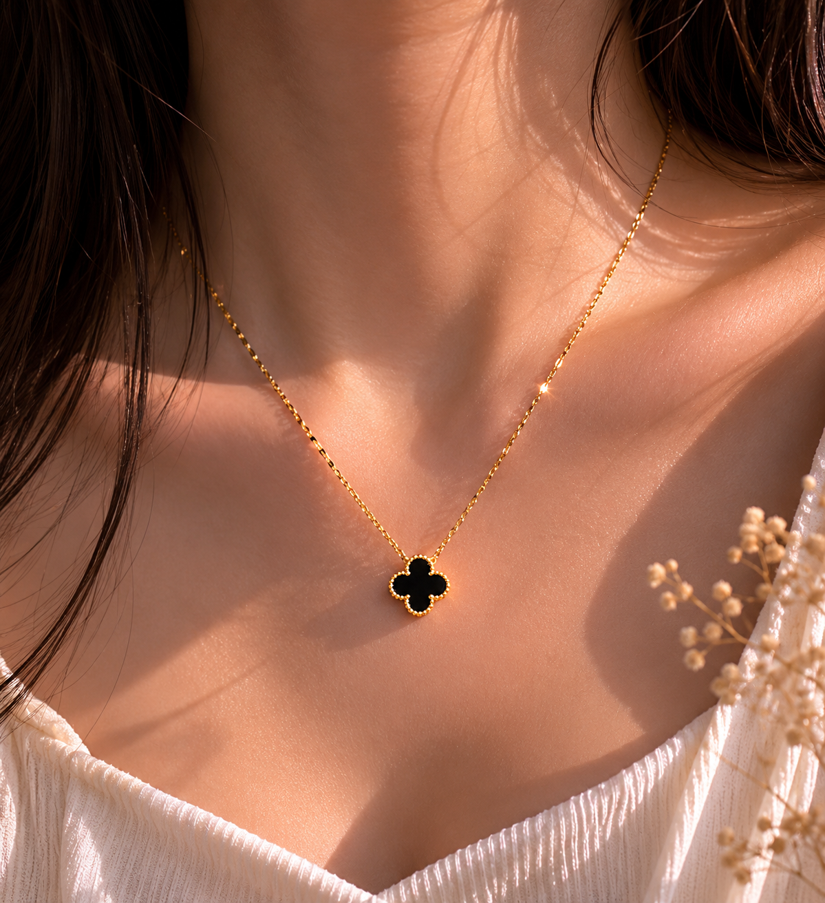 Black Clover Necklace