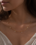 Bezel Drop Necklace