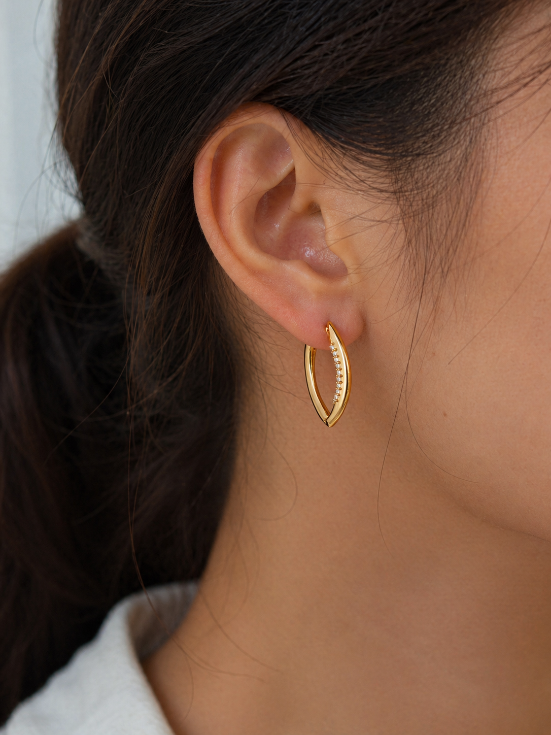 Devil's Eye Zirconia Hoops